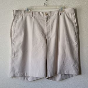 Peter Millar White Khaki Golf Shorts